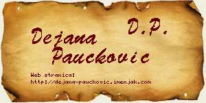 Dejana Paučković vizit kartica